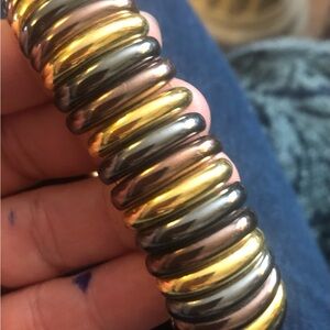 Joan Rivers Gold and Silver Coil Bracelet
